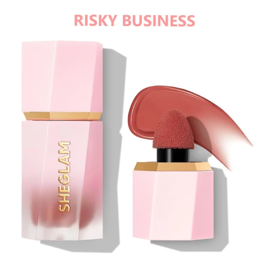 SHEGLAM Color Bloom Liquid Blush Matte Finish - Risky Business