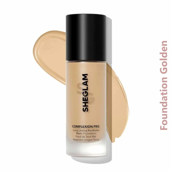 Sheglam Complexion Pro Long Lasting Breathable Matte Foundation-Golden 30ml