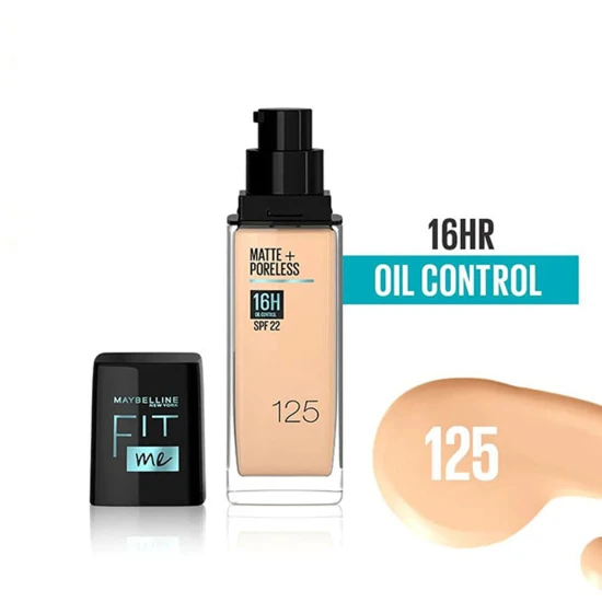 Maybelline Fit Me Matte + Poreless Foundation- Nude Beige 125