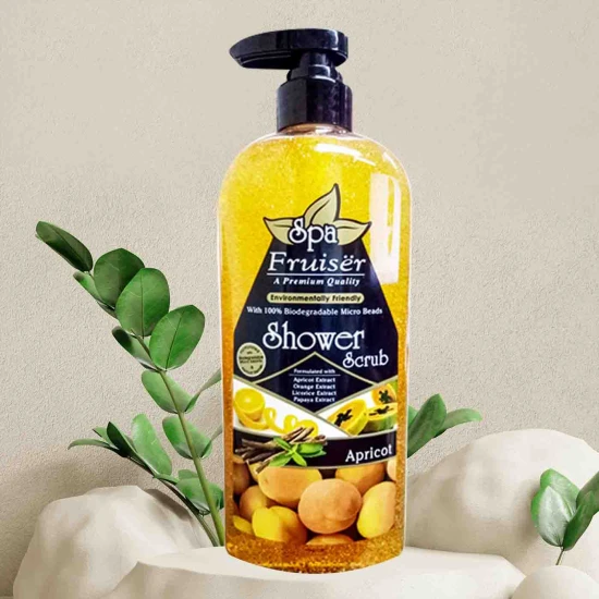 Fruiser Apricot Spa Shower Scrub Size: 730ml