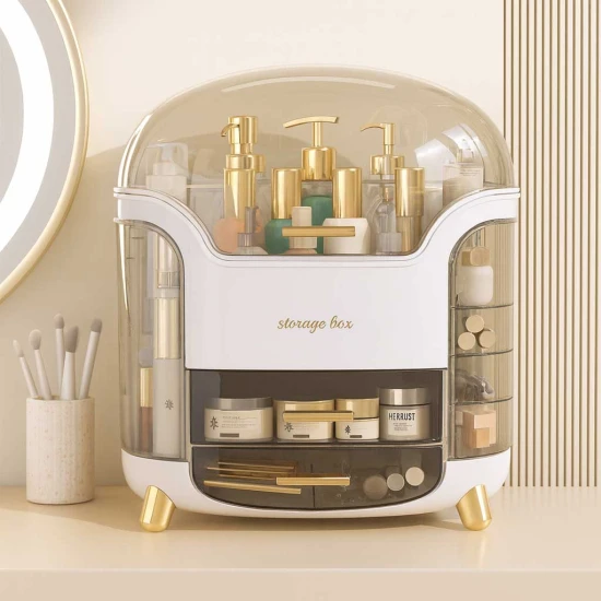 Dust & Water-Proof Large Capacity Cosmetics Storage Box