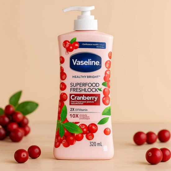 Vaseline Healthy Bright Superfood Freshlock Cranberry Body Lotion 320ml