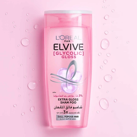 L’Oréal Paris Elvive Glycolic Gloss Shampoo Size: 400 ml (Egypt)