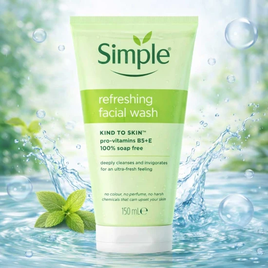 Simple Kind To Skin Refreshing Facial Wash 150ml