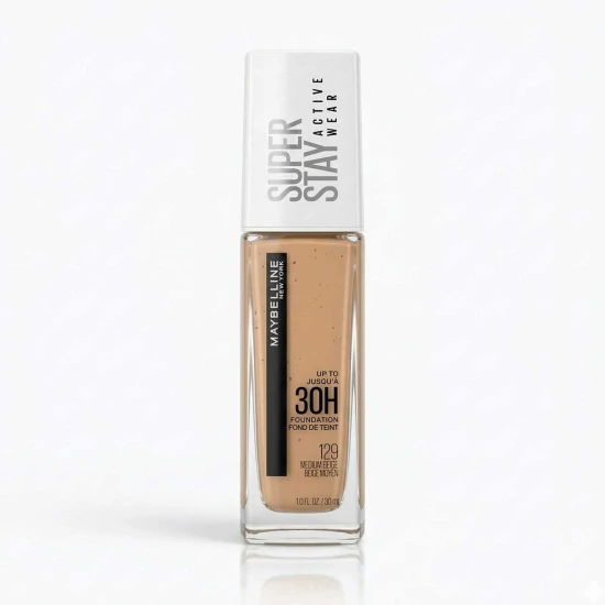 Maybelline Super 30 Hr Stay Full Coverage Liquid Foundation (Medium Beige 129)