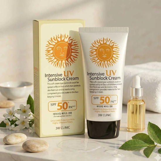 3W Clinic Intensive UV Sunblock Cream SPF 50+PA+++ 70ml