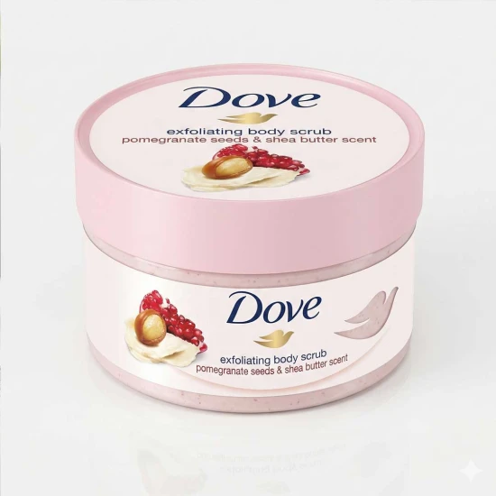 Dove Exfoliating Body Scrub Pomegranate Seeds & Shea Butter 225ml