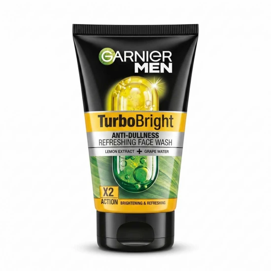 Garnier Men Turbo bright Double Action Face Wash 100g