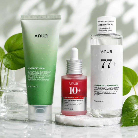 ANUA Heartleaf Power Skincare Set – Clear, Fresh & Glowing Skin