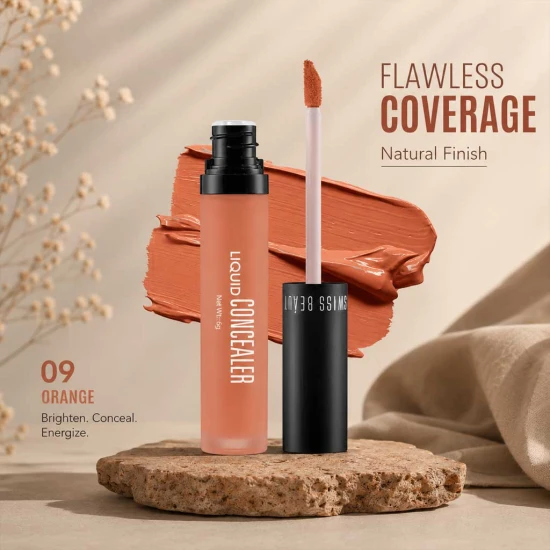 Swiss Beauty Liquid Concealer - Orange 09