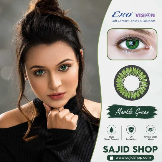 Ego Vision Marble Green Contact Lens