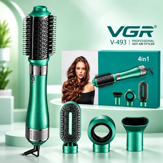 VGR V-493 Professional 4-in-1 Hot Air Styler Hair Dryer